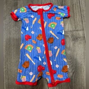 Little Sleepies Baseball Romper